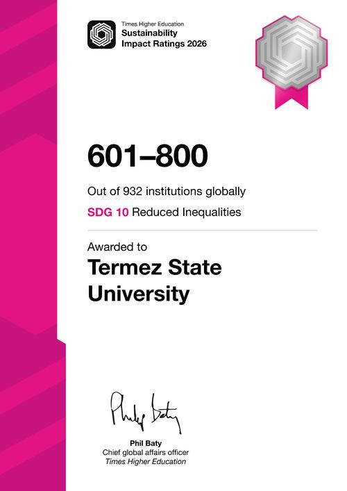 Certificate SDG 10