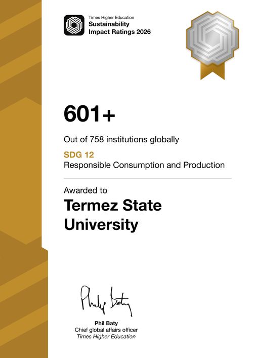 Certificate SDG 12