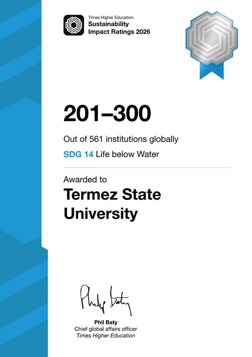 Certificate SDG 14