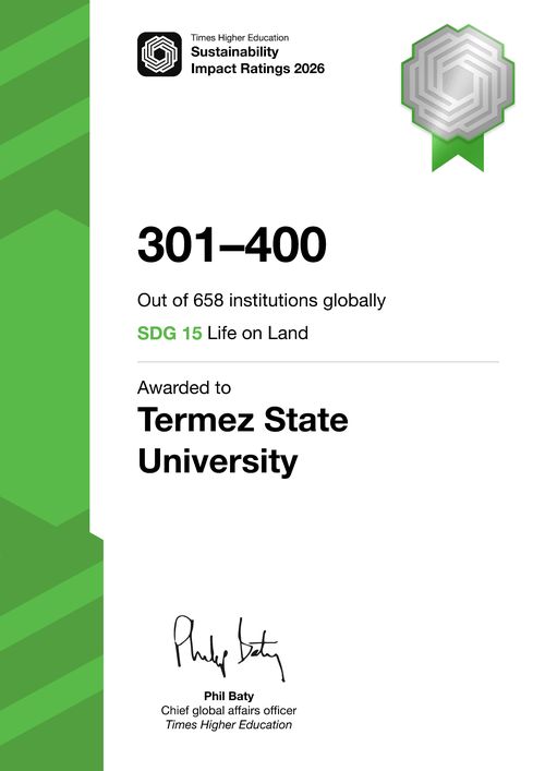 Certificate SDG 15
