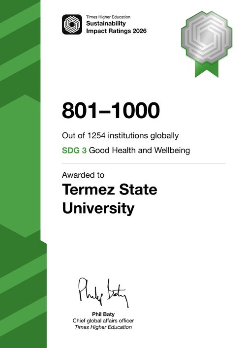 Certificate SDG 3