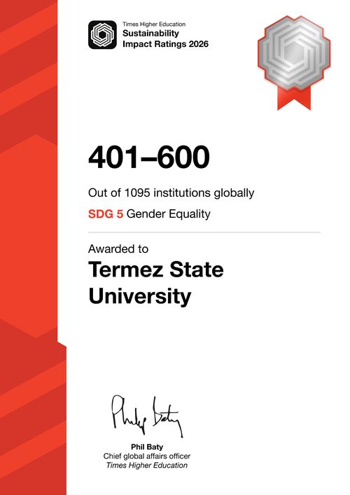 Certificate SDG 5