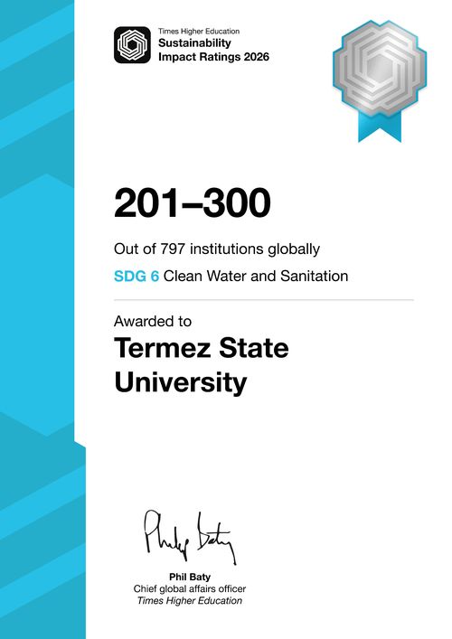 Certificate SDG 6