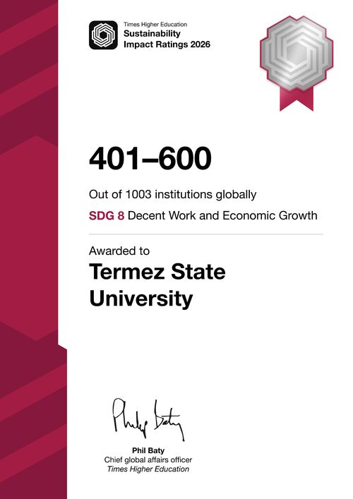 Certificate SDG 8