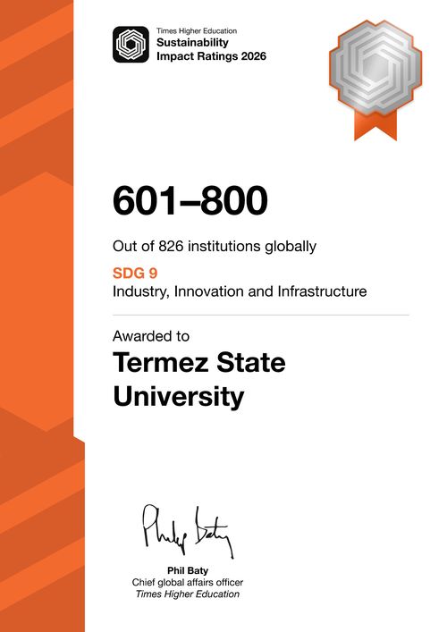 Certificate SDG 9