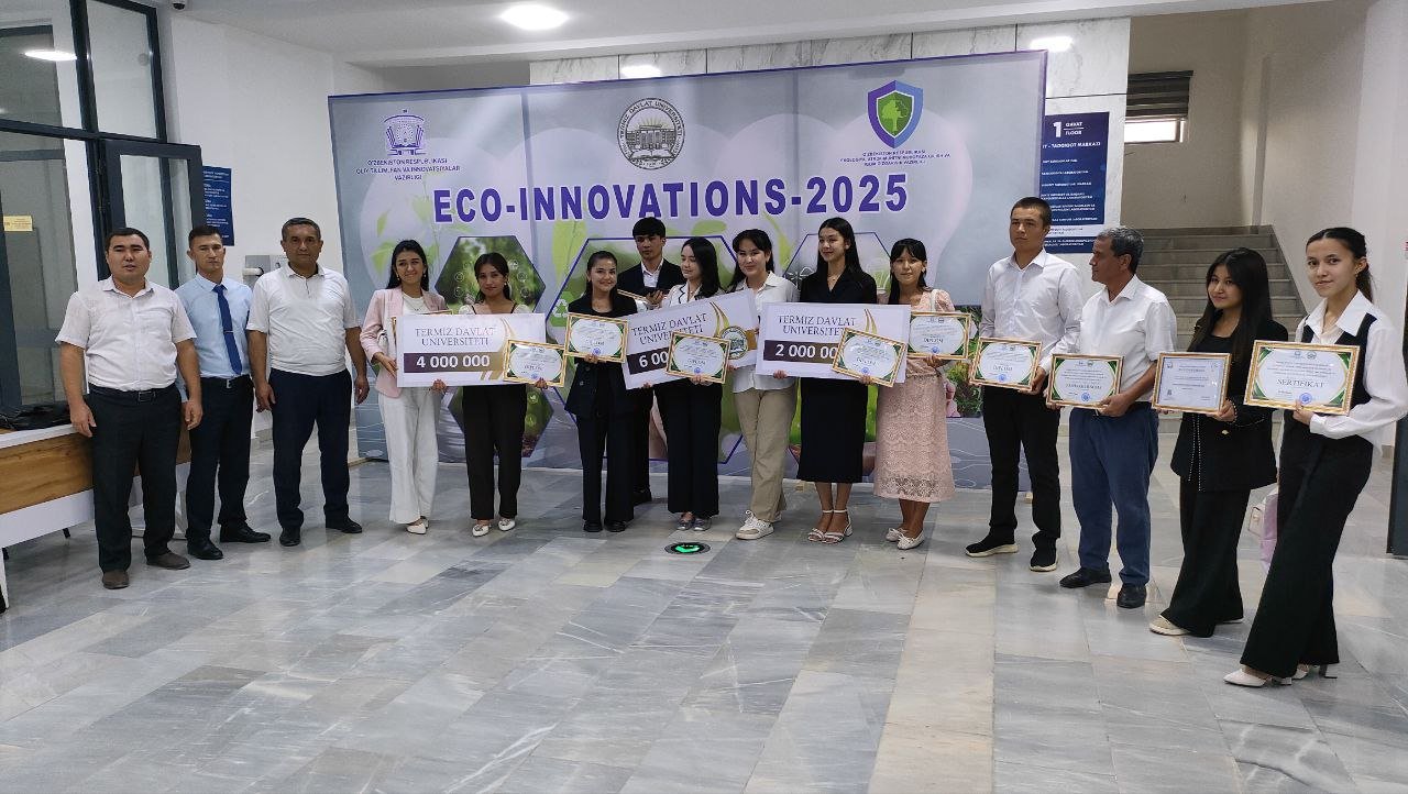  TerDUda “Eco-innovations-2025” loyihalar ko‘rgazmasi bo‘lib o‘tdi 