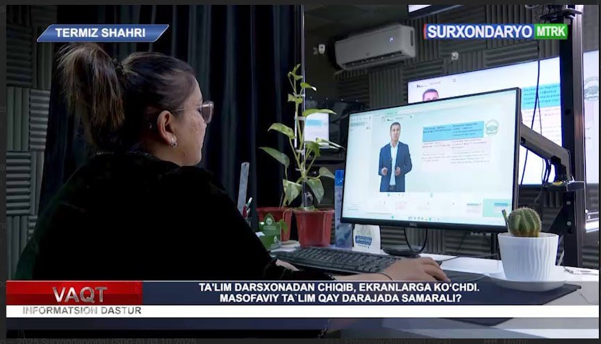 Ta'lim darsxonadan chiqib, ekranlarga ko‘chdi.