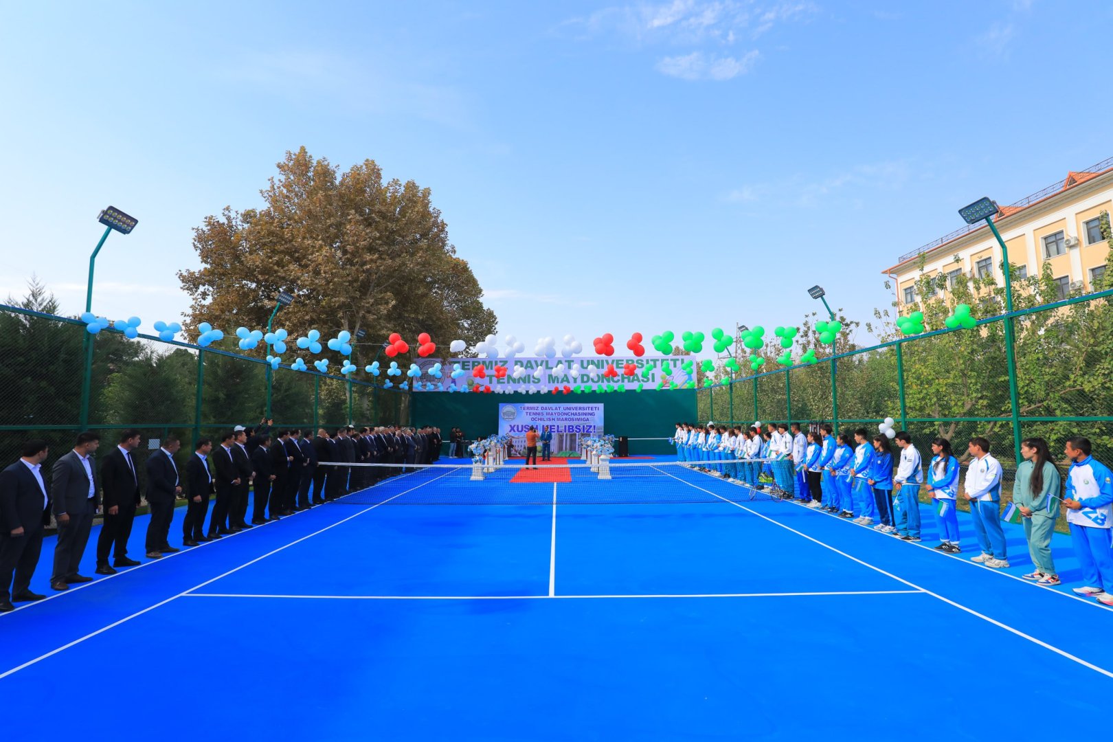 Bilim va sport bir yo‘lda! TerDUda yangi tennis korti va fitnes klubi ish boshladi!