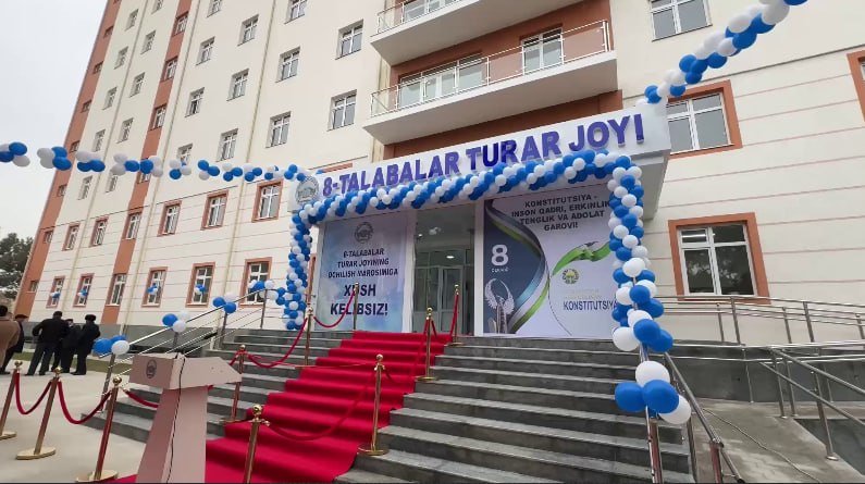 TerDUda 9 qavatli 800 o‘rinli zamonaviy ttj foydalanishga topshirildi