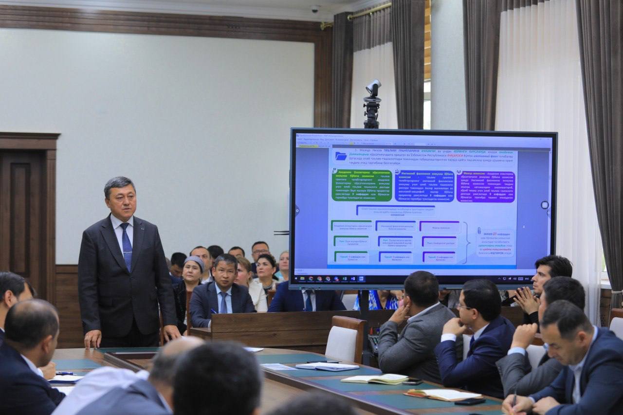 Termiz davlat universitetida navbatdagi kengaytirilgan apparat yig‘ilishi o‘tkazildi
